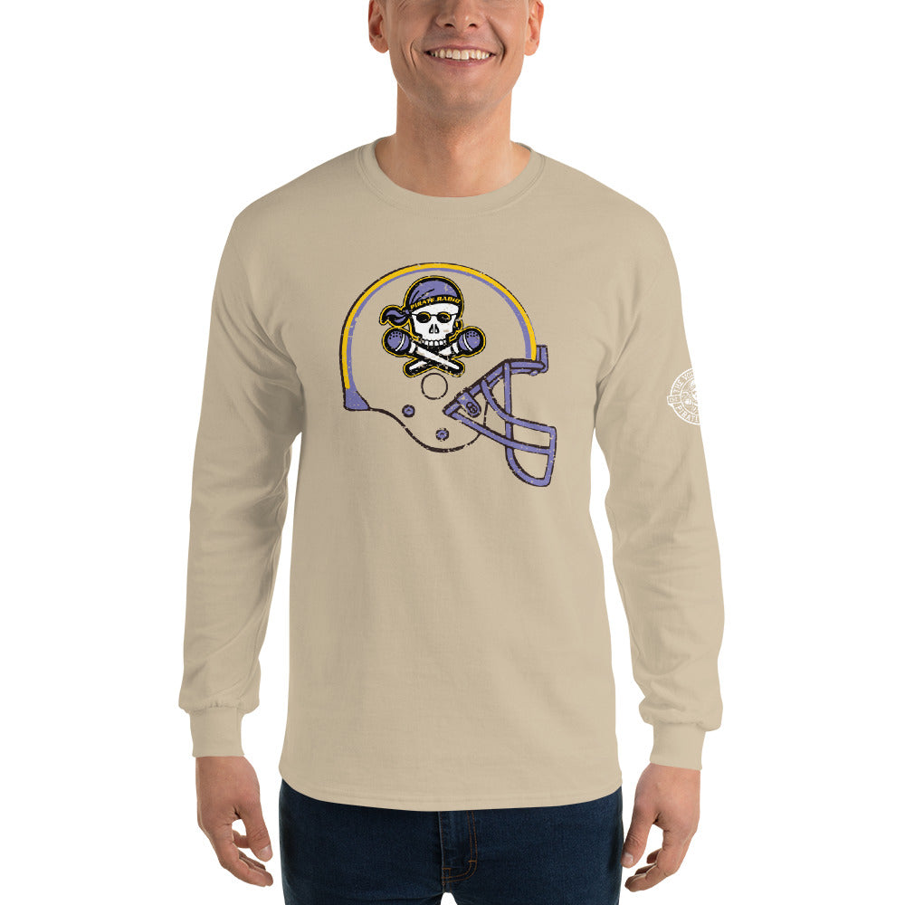 Pirate Radio Football Helmet Long Sleeve Shirt